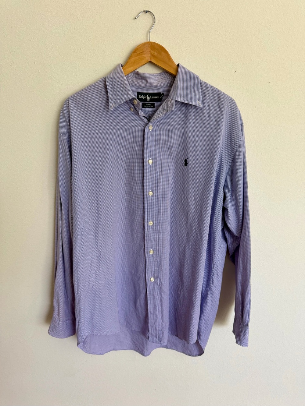 Ralph Lauren Men’s Long-Sleeve Blake Button-Down Shirt - Light Purple